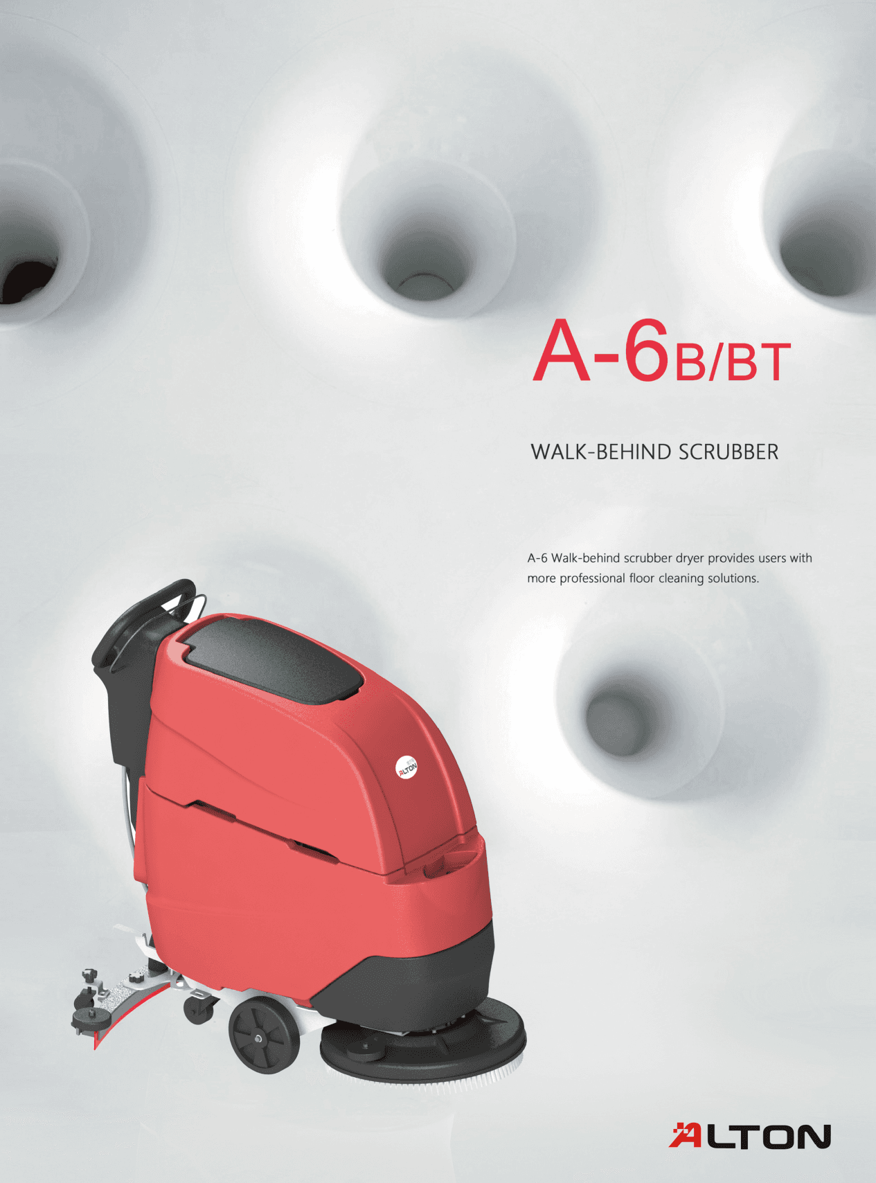 A-6 B/BT Walk-Behind Scrubber Dryer